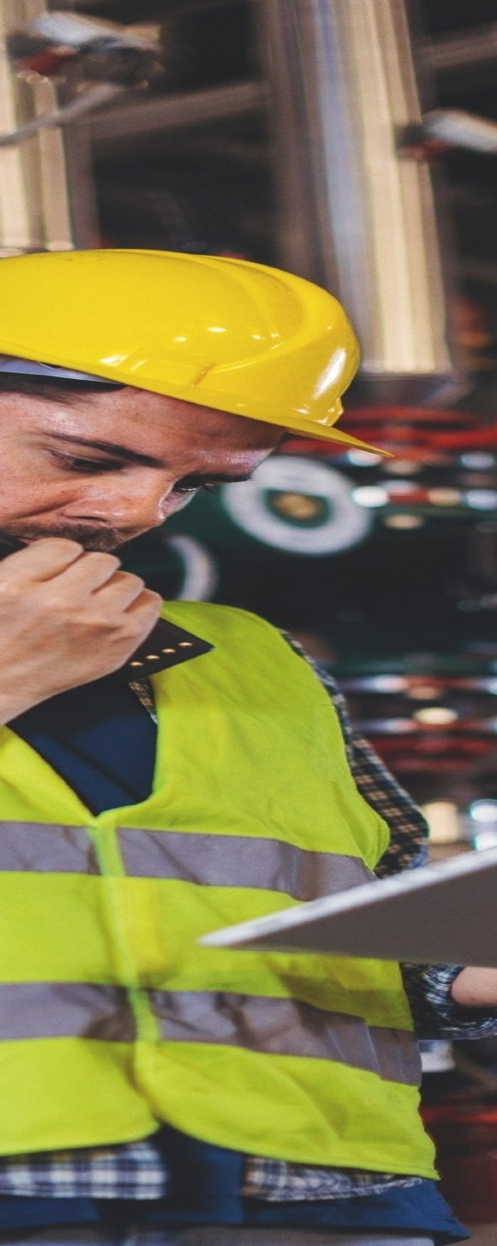 Industrial engineer at work